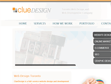 Tablet Screenshot of cluedesign.com